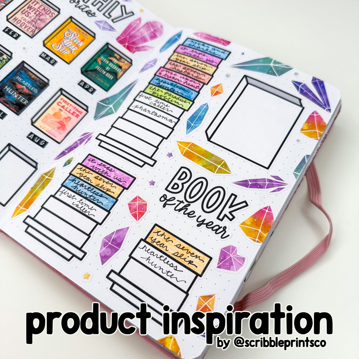 Book V3 // Matte Reading Journal Stickers