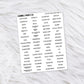 Sticker Organization Labels