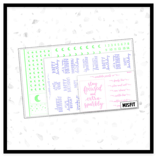 FUN - Foil Misfit Sticker Grab Bag! (10 Sheets)