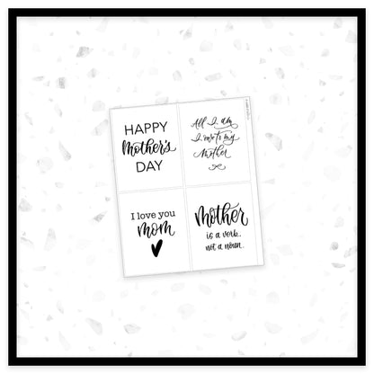 Mom Quotes - Full Box Overlays // Foil