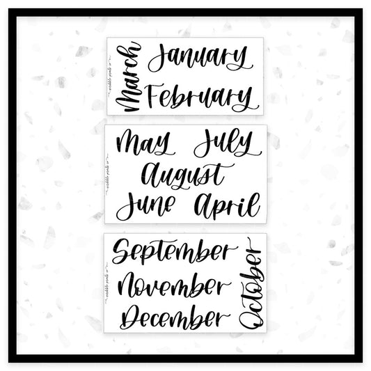 Monthly Labels // Foil