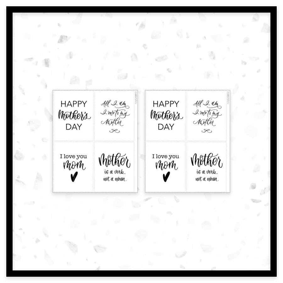 Mom Quotes - Full Box Overlays // Foil